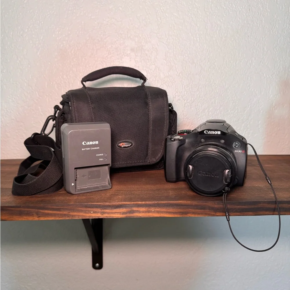 Canon PowerShot SX30IS Black Digital Camera